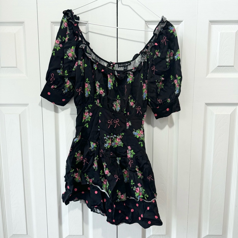 The For Love & Lemons Wilson Mini Dress SMALL - Picture 4 of 7